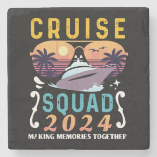 Cruise Squad 2024 Family Vacation Matching Group Stone Coaster