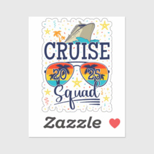 Cruise Squad 2025 Cruising Vacation Vinyl