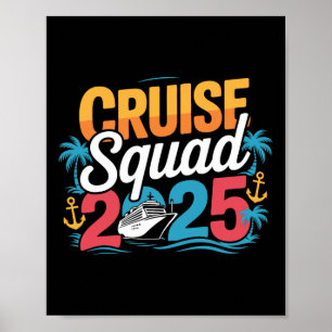 Cruise Squad 2025 Family Cruise Matching Summer Va Poster