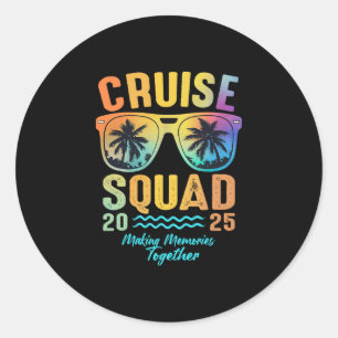 Cruise Squad 2025 Family Cruise Vacation Trip Grou Classic Round Sticker