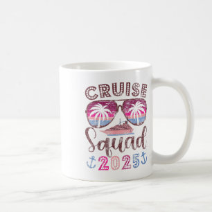 Cruise Squad 2025 Family Friends Vacation Matching Coffee Mug