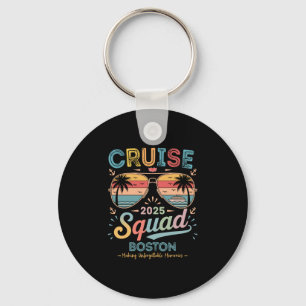 Cruise Squad 2025 Family Group In Boston Matching Key Ring