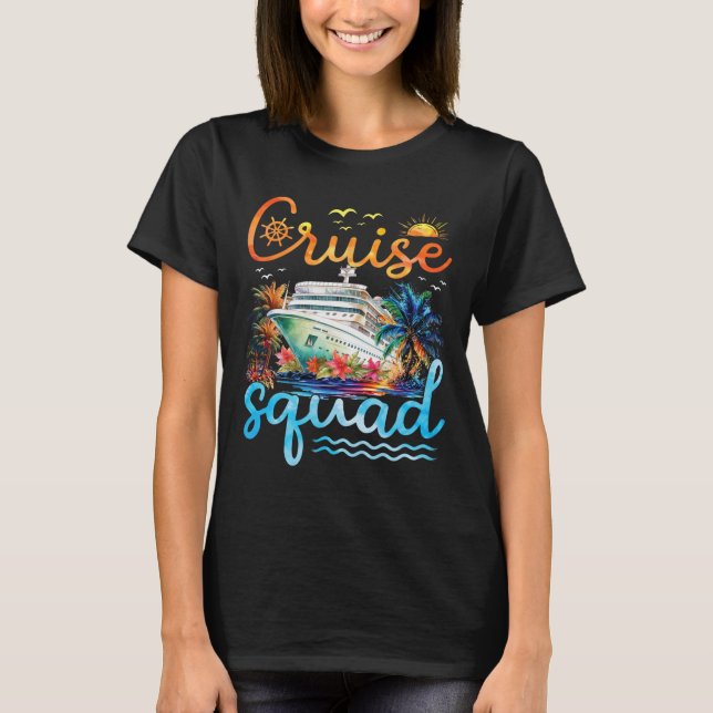 Cruise Squad 2025 Family Group Matching Cruise Vac T-Shirt (Front)