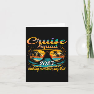 Cruise Squad 2025 Family Group Matching Summer Vac Card