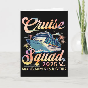 Cruise Squad 2025 Family Group Matching Summer Vac Card