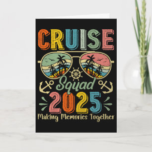 Cruise Squad 2025 Family Group Matching Summer Vac Card