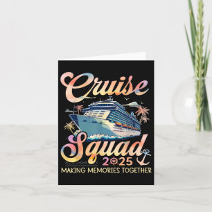 Cruise Squad 2025 Family Group Matching Summer Vac Card