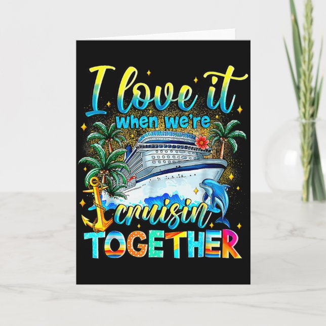 Cruise Squad 2025 Family Group Matching Summer Vac Card (Front)