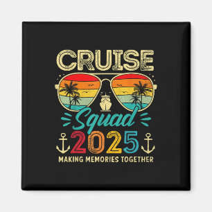 Cruise Squad 2025 Family Group Matching Summer Vac Magnet