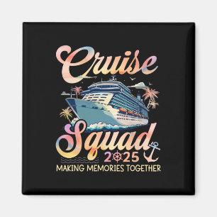 Cruise Squad 2025 Family Group Matching Summer Vac Magnet