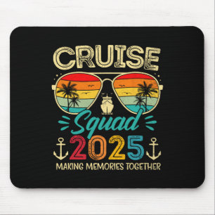 Cruise Squad 2025 Family Group Matching Summer Vac Mouse Pad