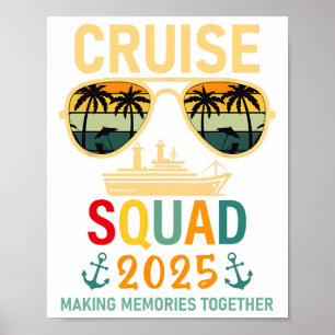 Cruise Squad 2025 Family Group Matching Summer Vac Poster