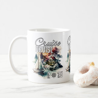 Cruise Squad 2025 Family Vacation Coffee Mug