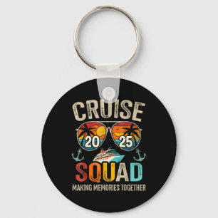 Cruise Squad 2025 Family Vacation Matching Group S Key Ring