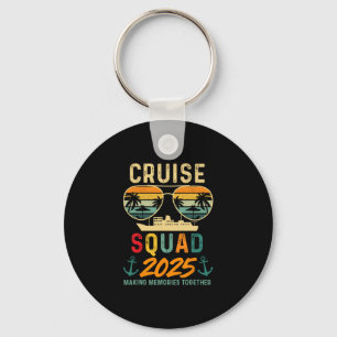 Cruise Squad 2025 Family Vacation Matching Group S Key Ring