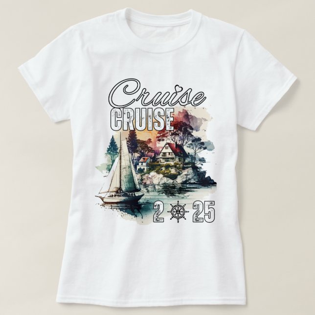 Cruise Squad 2025 Family Vacation T-Shirt (Design Front)