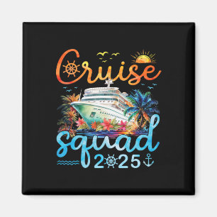 Cruise Squad 2025 Family Vacation Trip Group Match Magnet