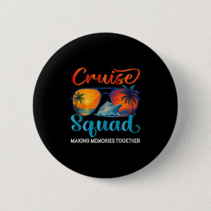 Cruise Squad 2025 Friends Family Vacation Matching 6 Cm Round Badge