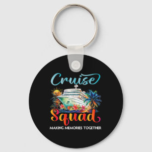 Cruise Squad 2025 Friends Family Vacation Matching Key Ring