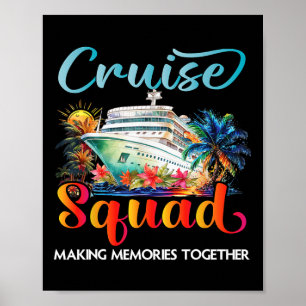 Cruise Squad 2025 Friends Family Vacation Matching Poster