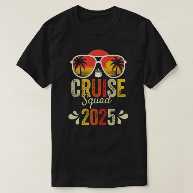 Cruise Squad 2025 Matching Summer Vacation Family  T-Shirt (Design Front)