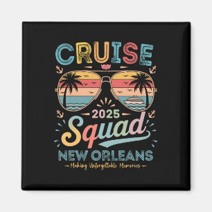 Cruise Squad 2025 New Orleans Family Group Matchin Magnet