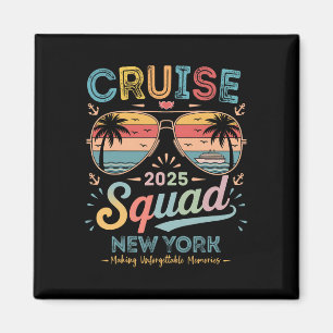 Cruise Squad 2025 New York Family Group Matching S Magnet