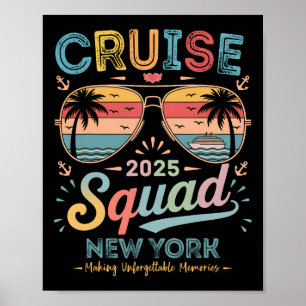 Cruise Squad 2025 New York Family Group Matching S Poster