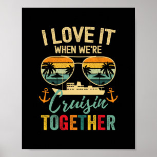 Cruise Squad 2025 Outfits Friends Family Couples M Poster
