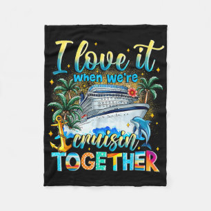 Cruise Squad 2025 Summer Vacation Gift Matching Fa Fleece Blanket