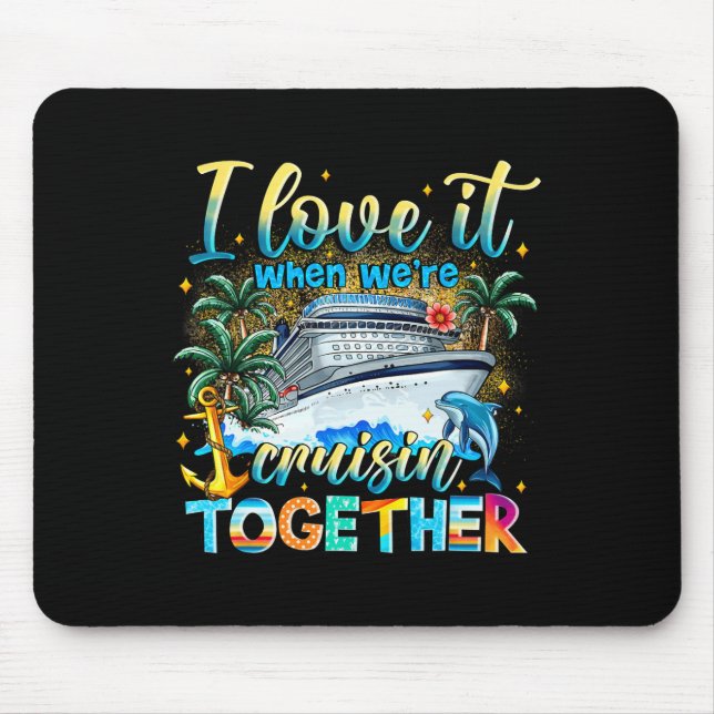 Cruise Squad 2025 Summer Vacation Gift Matching Fa Mouse Pad (Front)