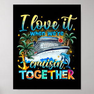 Cruise Squad 2025 Summer Vacation Gift Matching Fa Poster