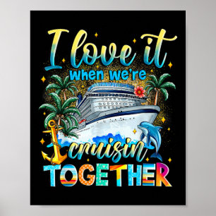 Cruise Squad 2025 Summer Vacation Gift Matching Fa Poster