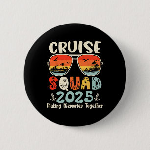 Cruise Squad 2025 Summer Vacation Matching Family 6 Cm Round Badge