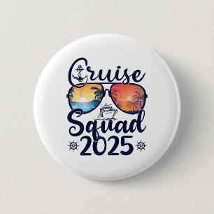 Cruise Squad 2025 Summer Vacation Matching Family 6 Cm Round Badge