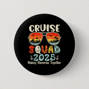 Cruise Squad 2025 Summer Vacation Matching Family 6 Cm Round Badge