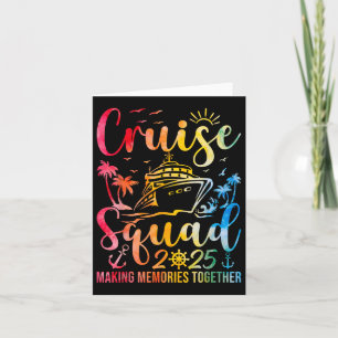 Cruise Squad 2025 Summer Vacation Matching Family  Card