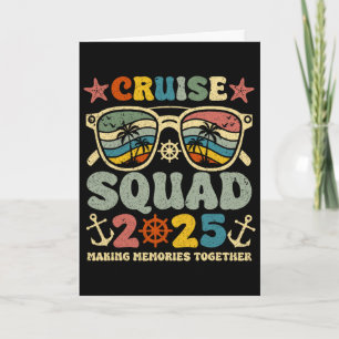 Cruise Squad 2025 Summer Vacation Matching Family  Card