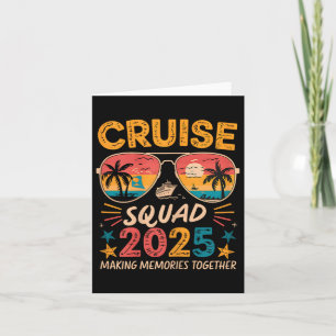 Cruise Squad 2025 Summer Vacation Matching Family  Card
