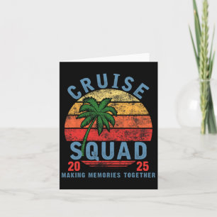 Cruise Squad 2025 Summer Vacation Matching Family  Card