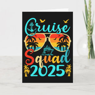Cruise Squad 2025 Summer Vacation Matching Family  Card