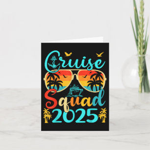 Cruise Squad 2025 Summer Vacation Matching Family  Card