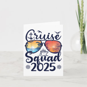 Cruise Squad 2025 Summer Vacation Matching Family  Card