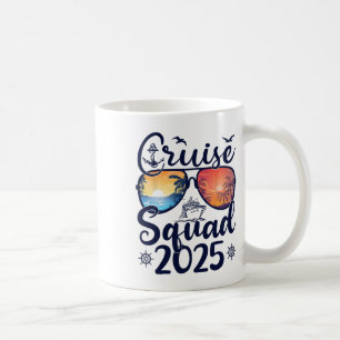 Cruise Squad 2025 Summer Vacation Matching Family Coffee Mug