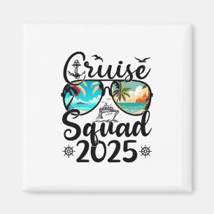 Cruise Squad 2025 Summer Vacation Matching Family Magnet