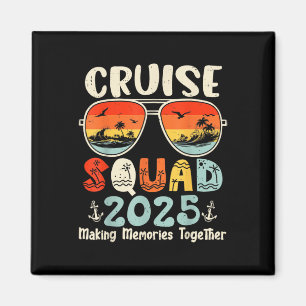 Cruise Squad 2025 Summer Vacation Matching Family Magnet