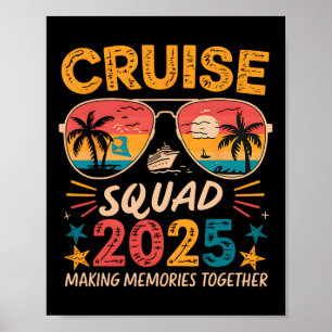 Cruise Squad 2025 Summer Vacation Matching Family Poster
