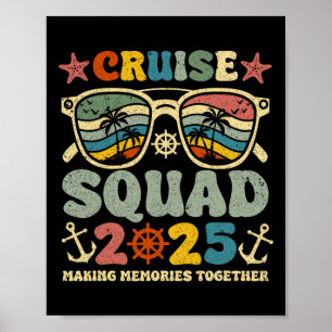 Cruise Squad 2025 Summer Vacation Matching Family Poster