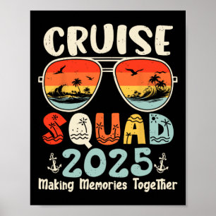 Cruise Squad 2025 Summer Vacation Matching Family Poster