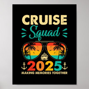 Cruise Squad 2025 Summer Vacation Matching Family Poster